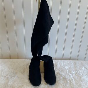 Wanted Black Over the Knee Boots